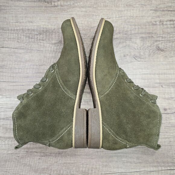 Timberland Shoreham Earthkeepers Women's Size 8.5 Olive Green Suede Boots NEW - Picture 6 of 9